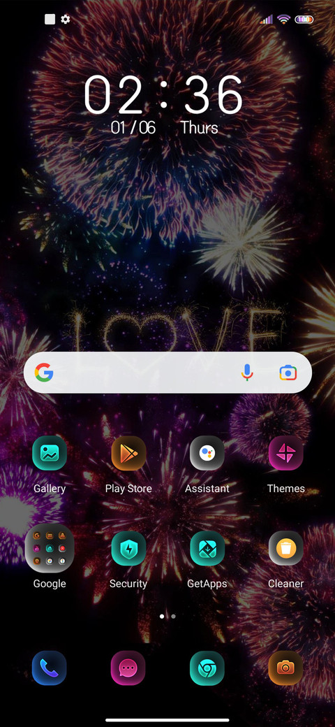 Love fireworks screenshot