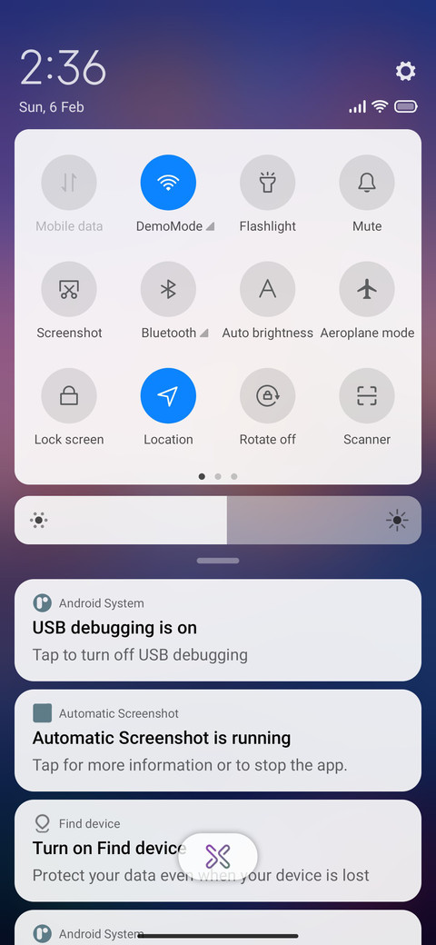 samsung G screenshot