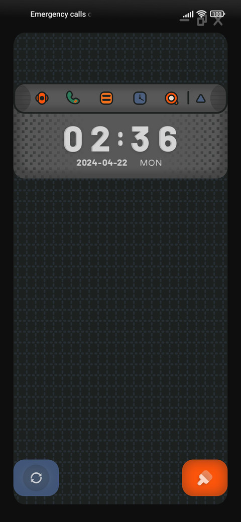Retro block keypad screenshot