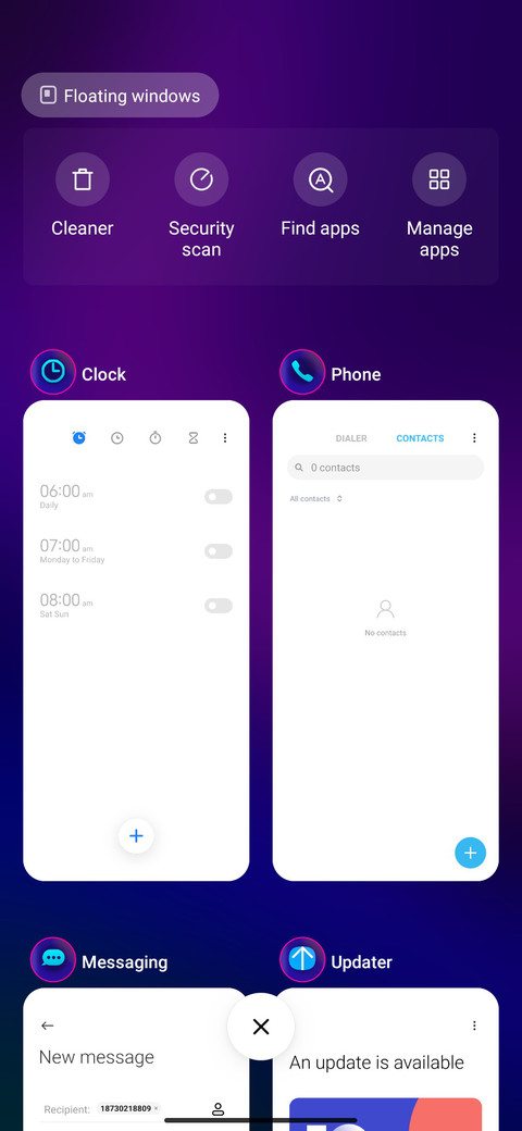 Gradient zoom screenshot