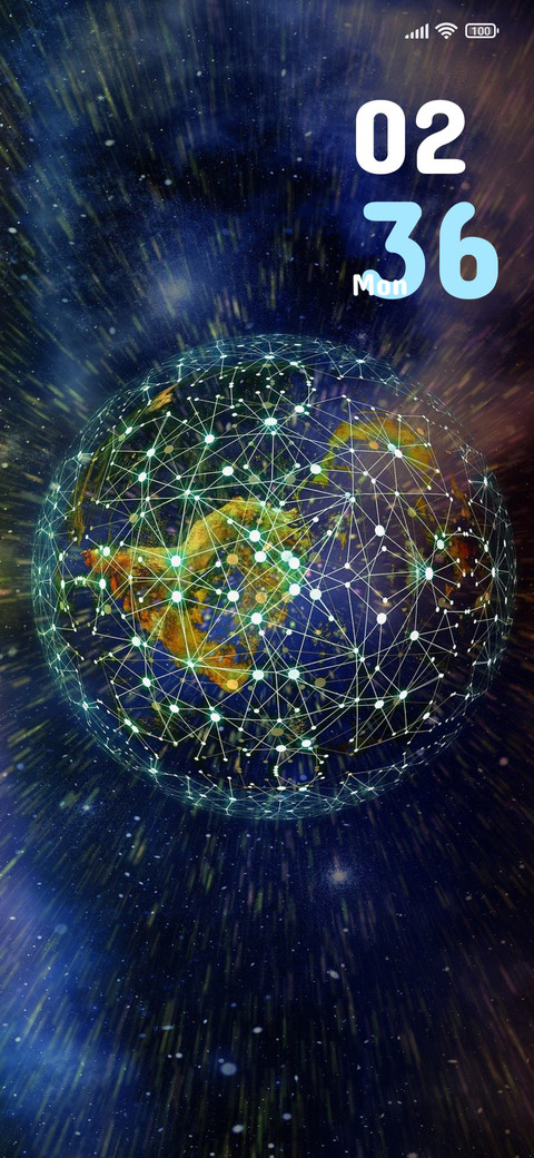 Blockchain Globe screenshot