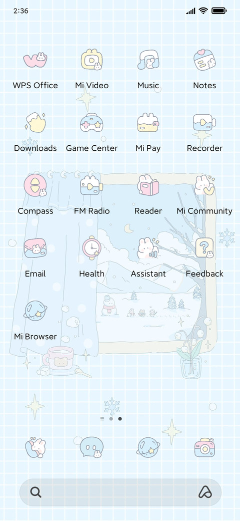 Winter window screenshot