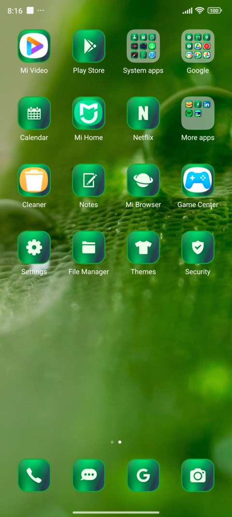 Rain droplets screenshot