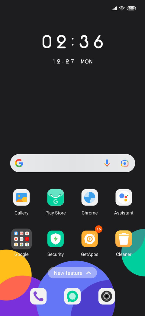 Colorful shapes screenshot