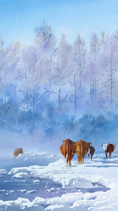 Oil painting on ice and snow screenshot
