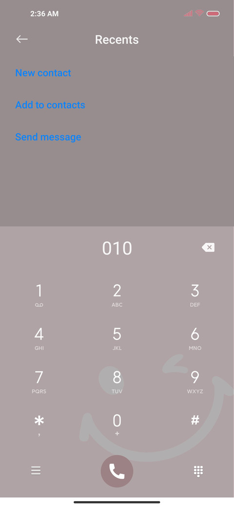 Pink smiling face screenshot