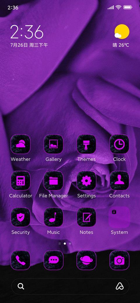dark rose screenshot