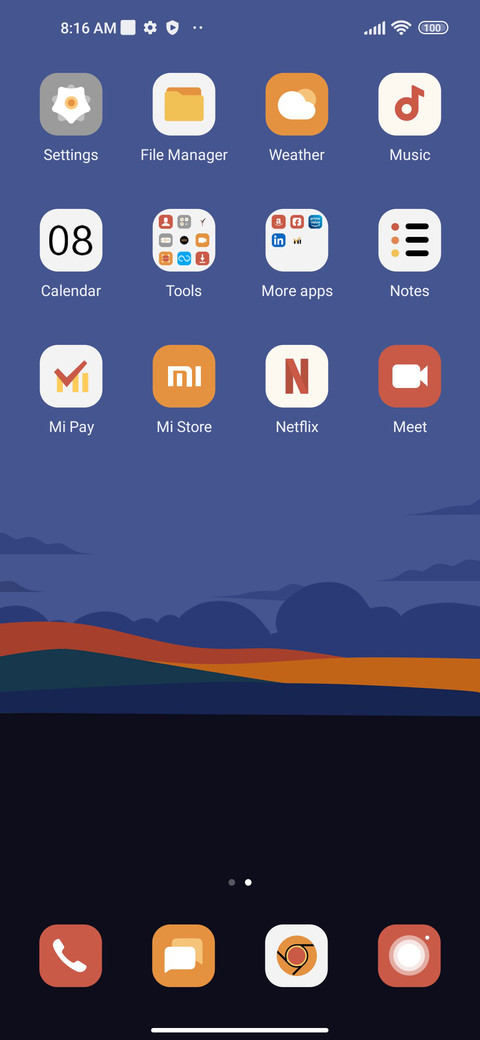 On schedule screenshot