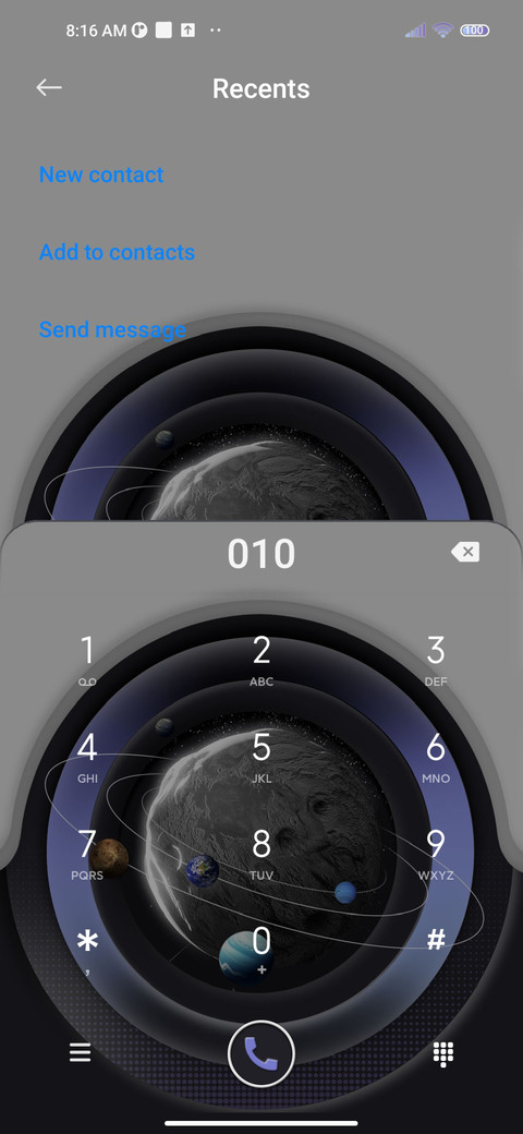 Two color planet screenshot