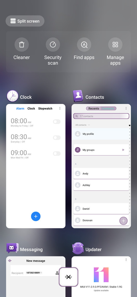 Purple White Rog Phone 3 screenshot