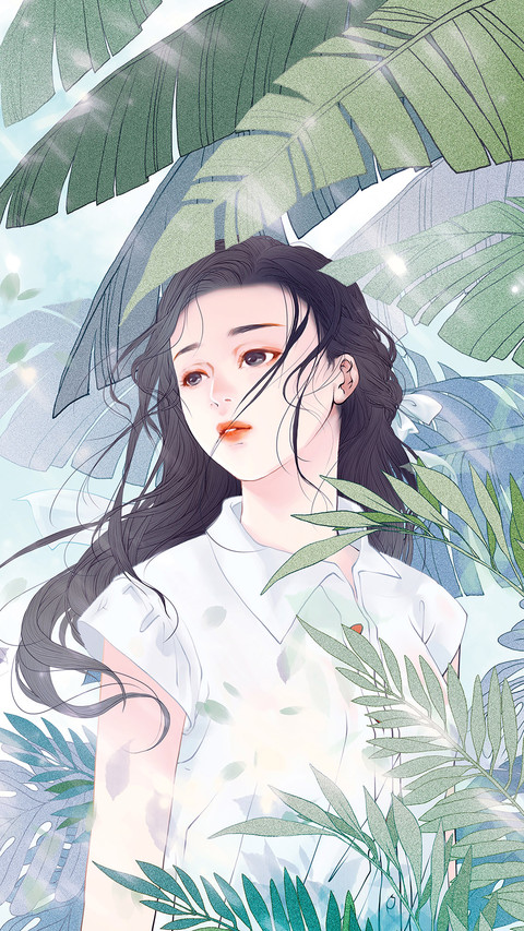 树影中的少女 screenshot