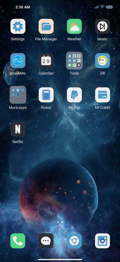 Cosmic space screenshot