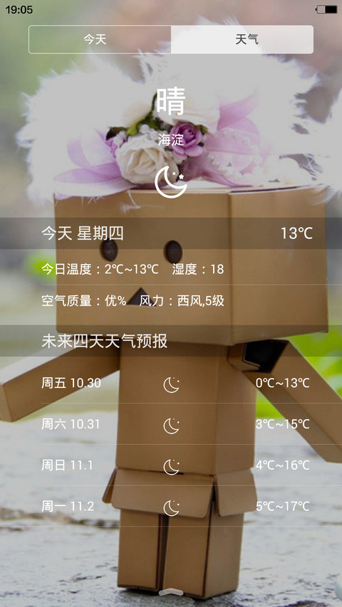【免费】纸盒人萌萌哒【动态流星雨】 screenshot