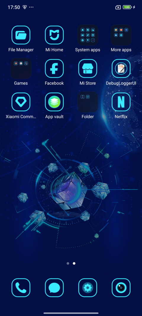 Dark Blue Core screenshot