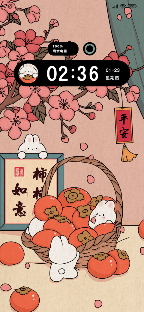 开屏组件 柿柿如意 screenshot