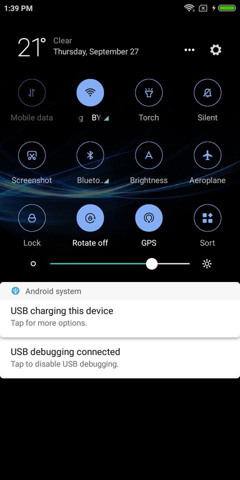 Black and blue screenshot