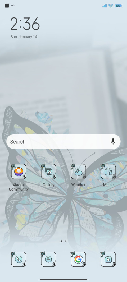Ins butterfly screenshot