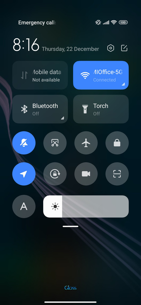 Gloss screenshot