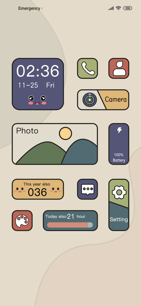 Vintage colors screenshot