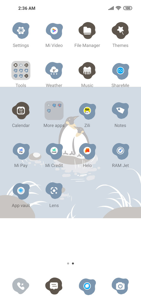 A winter snowfall screenshot