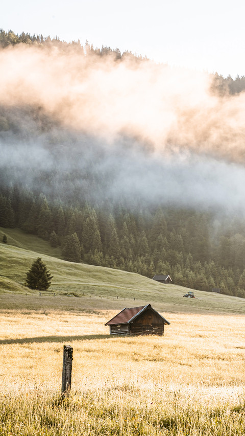 Amazing foggy Sunrise at Geroldsee screenshot