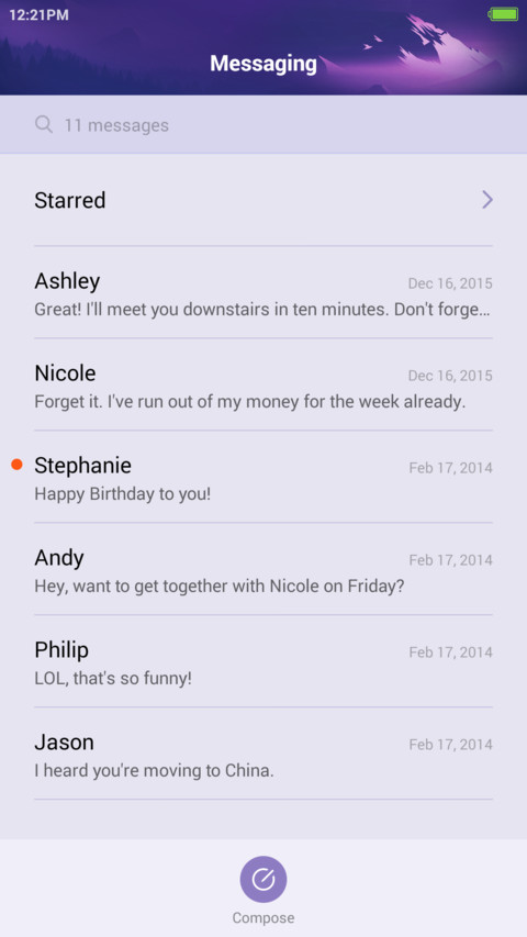 Swing screenshot