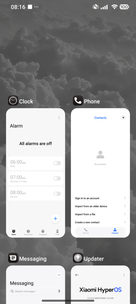 White Clouds screenshot