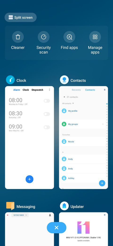 Blue and Grey screenshot