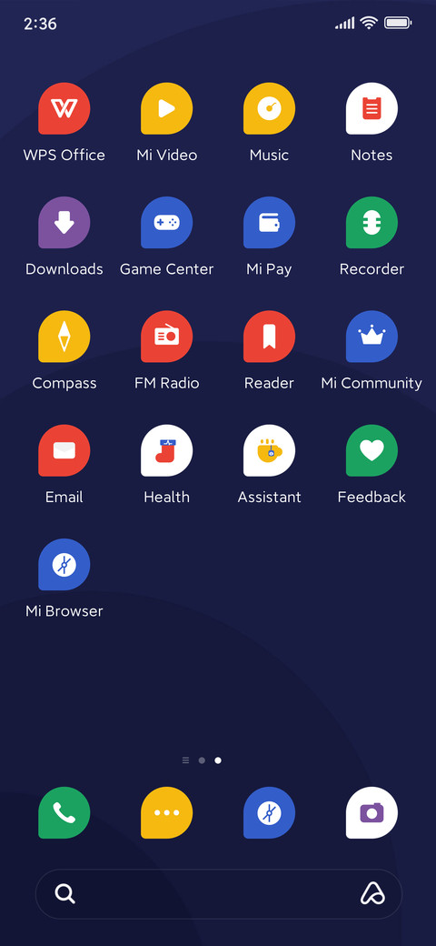 Minimalist screenshot