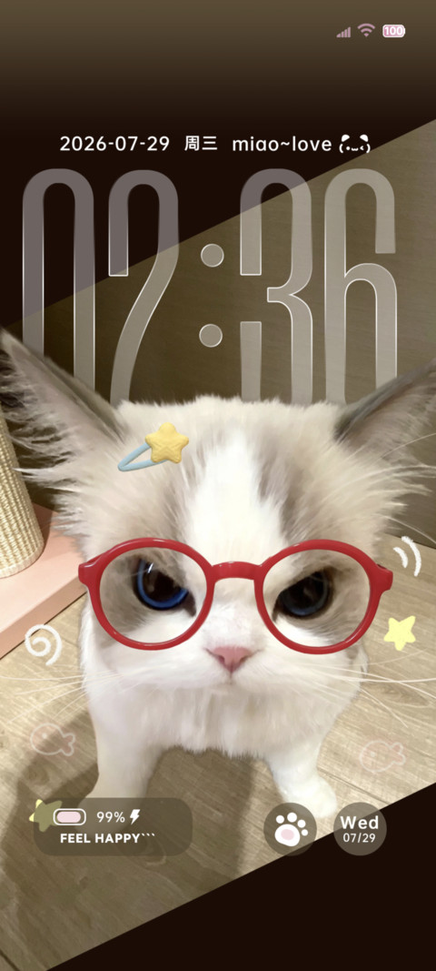 景深壁纸 咪咪驾到 screenshot