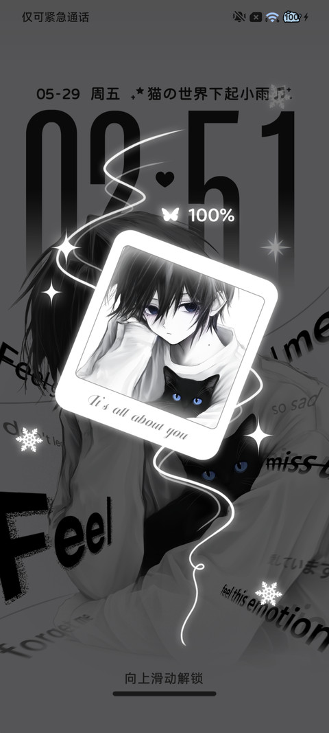 猫与少年 黑白重感 screenshot