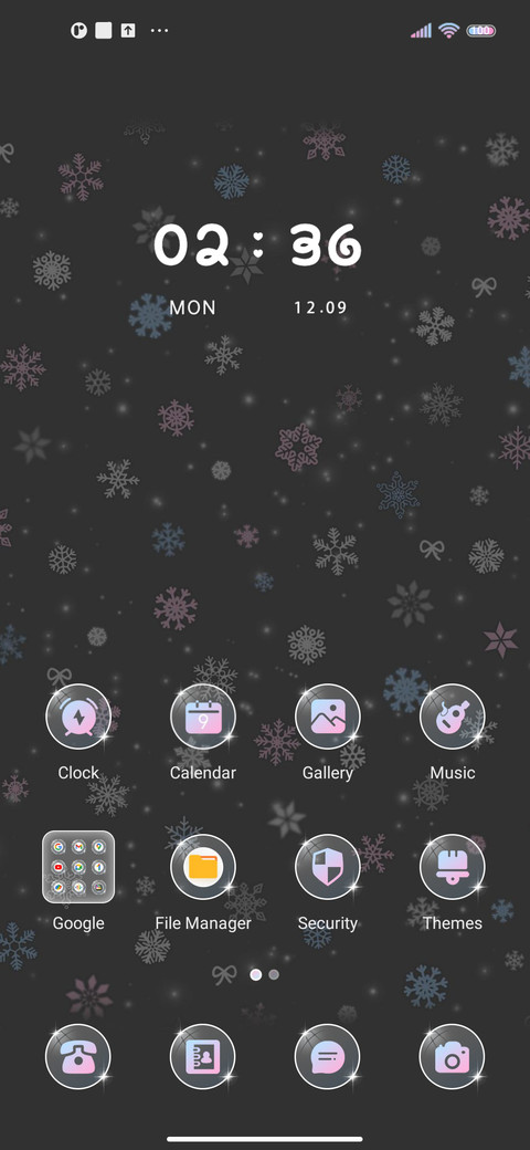 Pink Snowflake screenshot