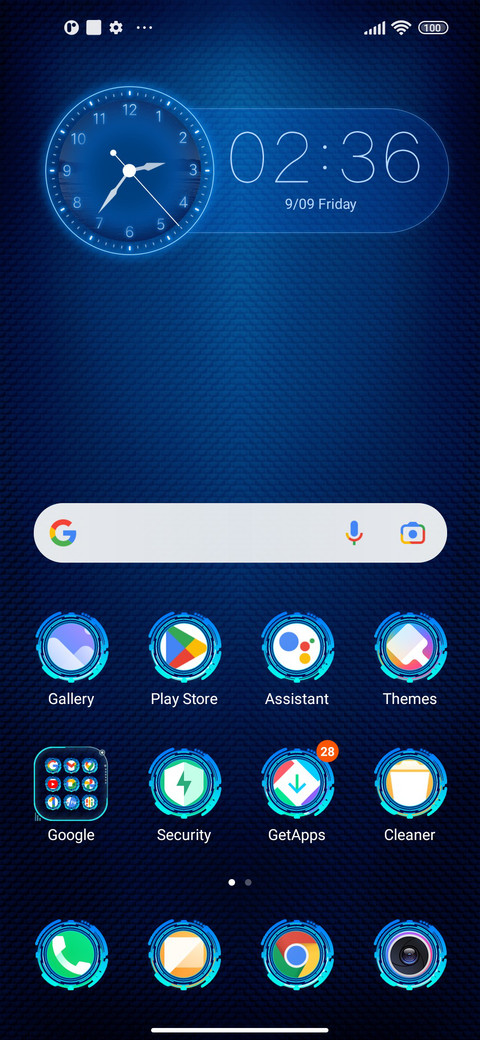Techy UI screenshot