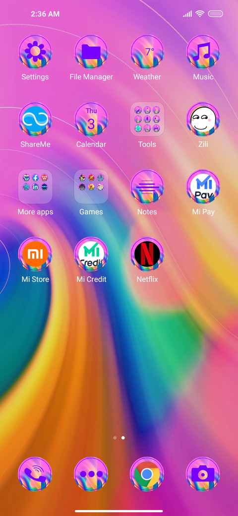 Colorful wave BG screenshot