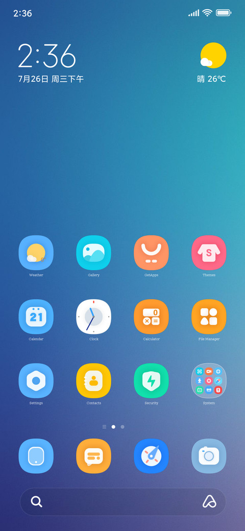 Widget En screenshot
