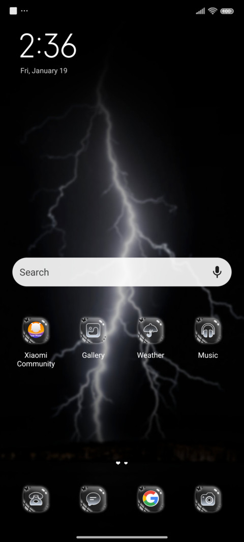 Night rain screenshot