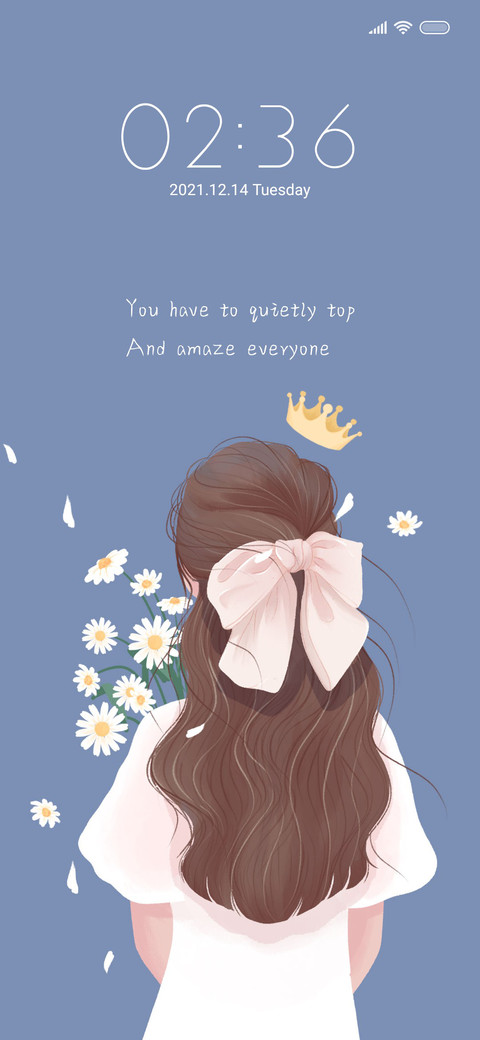 Motivational girl screenshot