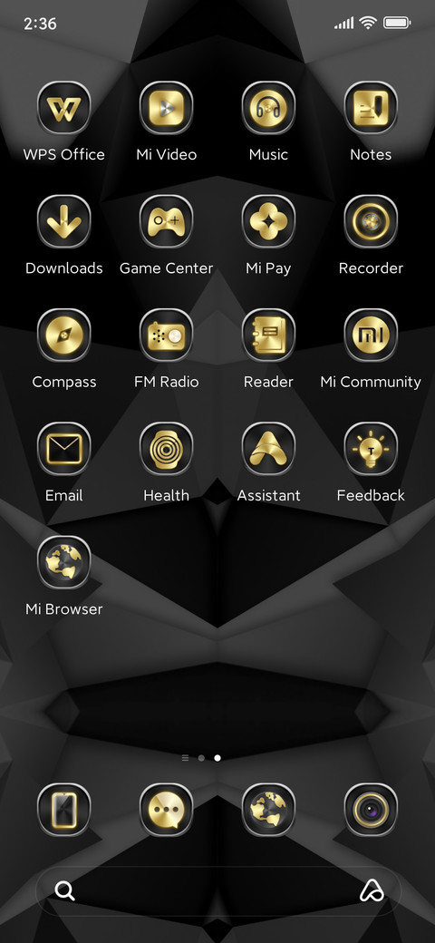 Minimal Black Geo screenshot