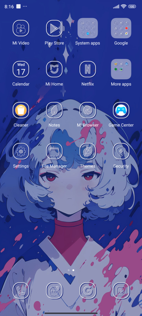 Splashing of paint screenshot