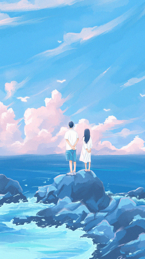 Lovers Watching the Sea Together screenshot