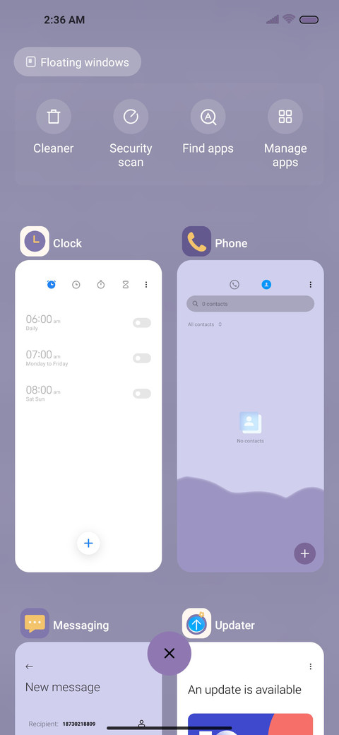 Romantic purple screenshot