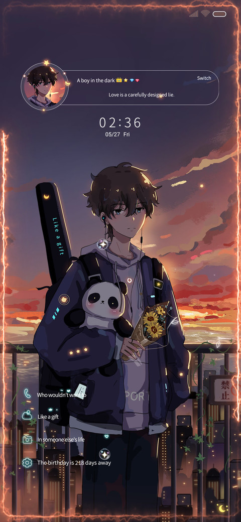 setting sun screenshot