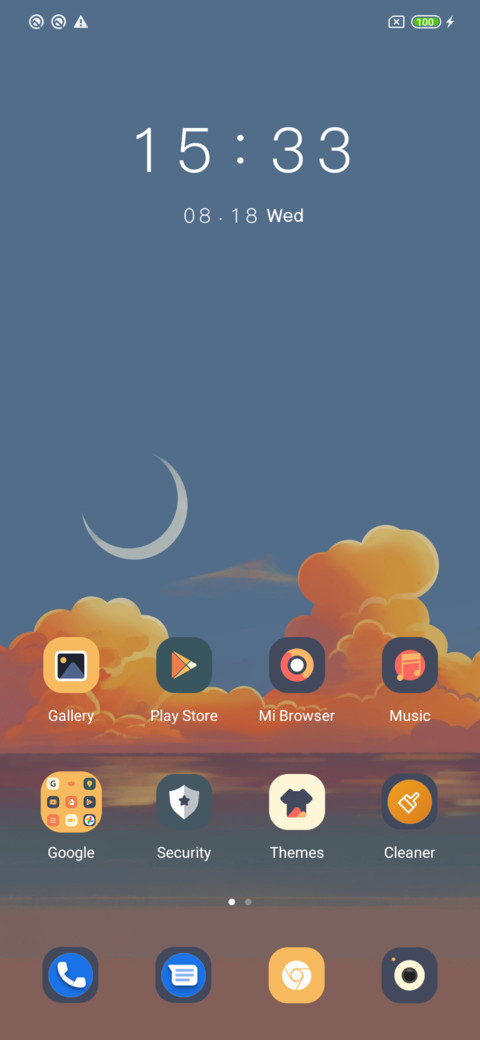 Warm sunset screenshot