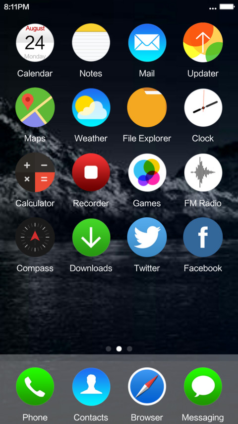iWATCH OS screenshot