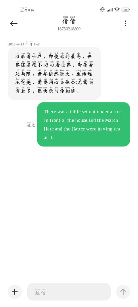 清新端正护眼拼音字 screenshot