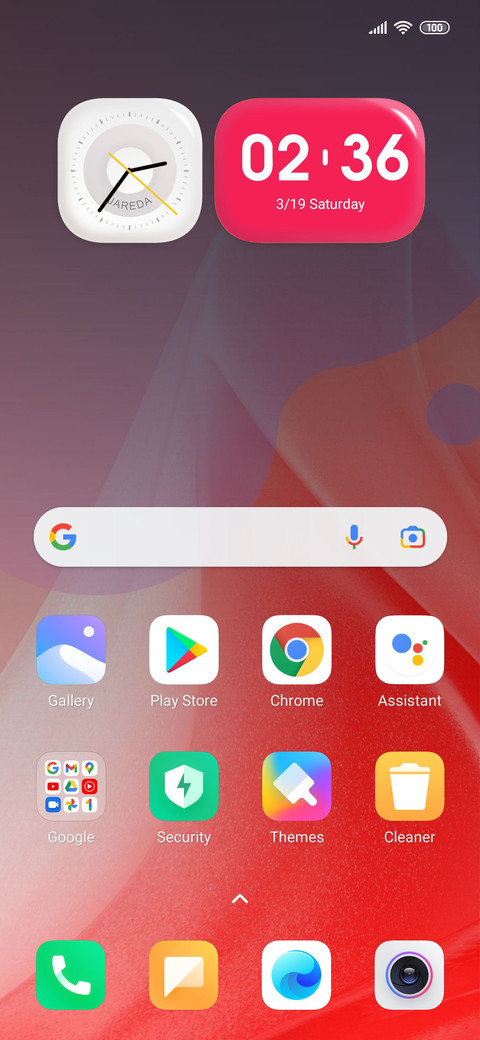 Clock Pink screenshot