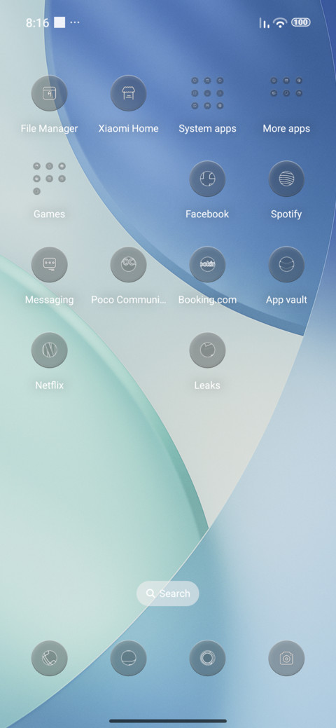 Super Phone UI screenshot