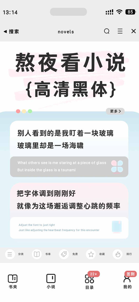 熬夜看小说高清黑体 screenshot