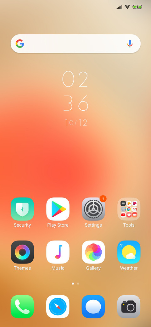 Real screenshot