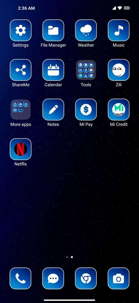 Gradient Blue screenshot
